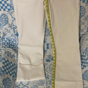 NYDJ White High-Rise Straight Leg Jeans